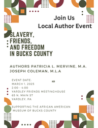 Book discussion - Slavery, Friends and Freedom in Bucks County