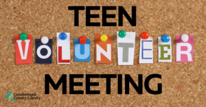 Teen Volunteer Meeting