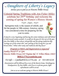 Colonial Spring Traditions at Historic Miller House