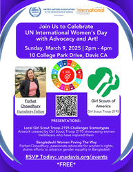 UN International Women’s Day with Advocacy and Art!