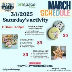 $5 Saturday activity 3/1/2025 at 11.30am-12.30pm
