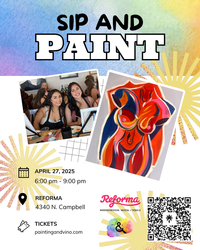 Abstract Venus Paint and Sip at Reforma Modern Mexican