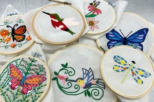 Pollinators and Flowers from Around the World | Art Installation by Stitch Buffalo