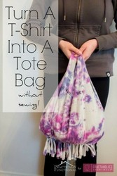 EARTH DAY UPCYCLE T-SHIRT TOTE BAG