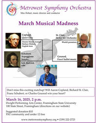 Metrowest Symphony Orchestra March Musical Madness