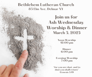 Ash Wednesday Dinner & Worship