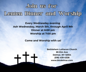 Lenten Dinner & Worship