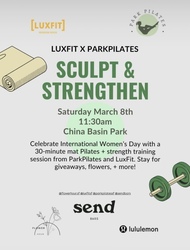 Sculpt & Strengthen: International Women’s Day with ParkPilates x LuxFit