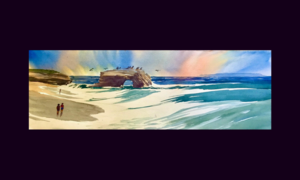 Panoramic Landscapes in Watercolor: A One Day Workshop with Robert Dvorak