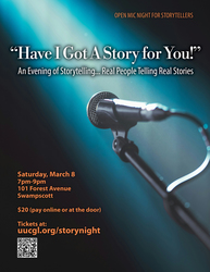 "Have I Got A Story for You!" Open Mic Story Slam