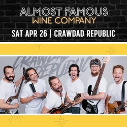 Crawdad Republic, with opener John Paro