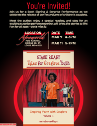 March 9 & 11- STAGE READY Tales for Creative Youth with Live Performances & Jazz musicians