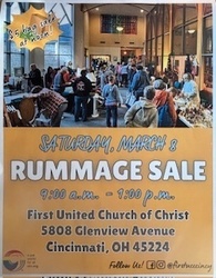 Rummage Sale March 8 First United Church of Christ