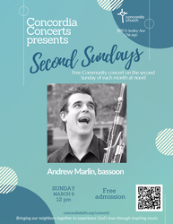 FREE Concert: featuring Bassoonist Andrew Marlin on March 9