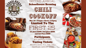 Schoolhouse Brewing's Second Annual Chili Cook-Off