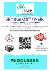 LRWP's 5K “Run Off”/Walk in Dunellen, March 29 at 9:00!