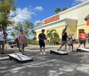 Hoots & Boots MDA Cornhole Tournament at Sarasota Hooters