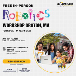 Free In-Person Robotics Workshop for Kids in Groton, MA (7-14)