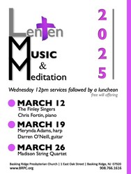 Finley Singers @ Basking Ridge Presbyterian Church March 12 at noon