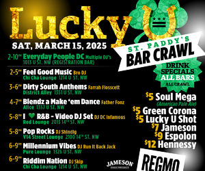 Lucky U - St. Patrick's Day Bar Crawl 3.15.25