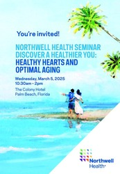 Northwell Health Seminar Discover A Healthier You: Health Hearts and Optimal Aging