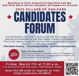 2025 Village of Oak Park Candidates' Forum
