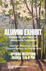 FREE ART RECEPTION:  Alumni Exhibit featuring the work of Alexandra Schnabel