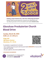 Blood Drive at Glenshaw Presbyterian Church