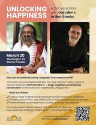 Unlocking Happiness: A Special Evening with Gurudev, Moderated by Harvard’s Arthur Brooks