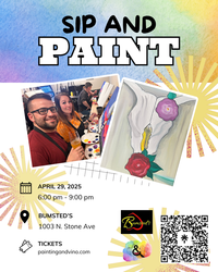 O’Keeffe Skull Paint and Sip Night at Bumsted’s