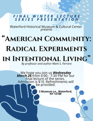 "American Community: Radical Experiments in Intentional Living" by Mark S. Ferrara