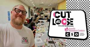 Family Dinner & Cut Loose Collaging with Michael Sjostedt