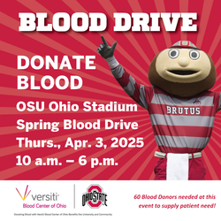 Ohio State Stadium Spring Blood Drive