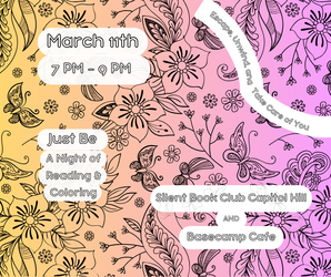 Escape the Noise: Therapeutic Silent Reading & Adult Coloring Pages