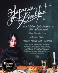 Japanese Breakfast "For Melancholy Brunettes (& sad women)" Listening Party
