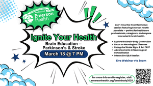 Ignite Your Health: Brain Education – Parkinson’s & Stroke