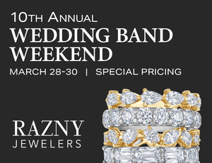 Razny Jewelers’ 10th Annual Wedding Band Weekend
