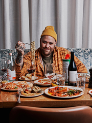 Family-style wine dinner with Chef Christian Petroni!