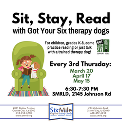 Sit, Stay, Read with Got Your Six therapy dogs
