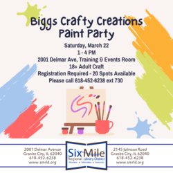 Biggs Crafty Creations Paint Party