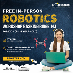 Free In-Person Robotics Workshop for Kids in Basking Ridge, NJ (7-14)