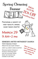 Spring Cleaning/Overstock Bazaar Sale
