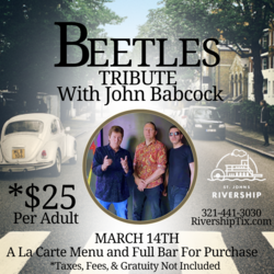 Rocking on the River - Beetles Tribute Night w/ John Babcock Aboard the Barbara Lee