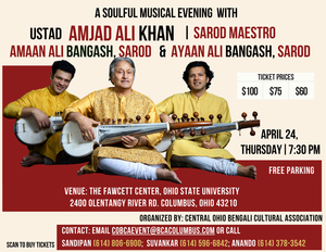 A Soulful Musical Evening with Sarod Maestro Ustad Amjad Ali Khan