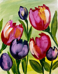 Artvana Paint and Sip - Bold Tulips