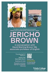 Pulitzer Prize and MacArthur “genius grant” winner Jericho Brown
