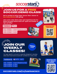 Super Soccer Stars Comes to Noe Valley Ministry – Join Us for a Free Demo & Spring Season!