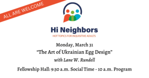 Hi Neighbors Speakers Program