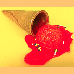 April Fools: Spilled ice cream