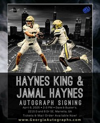 Georgia Tech's Haynes King & Jamal Haynes Autograph Signing